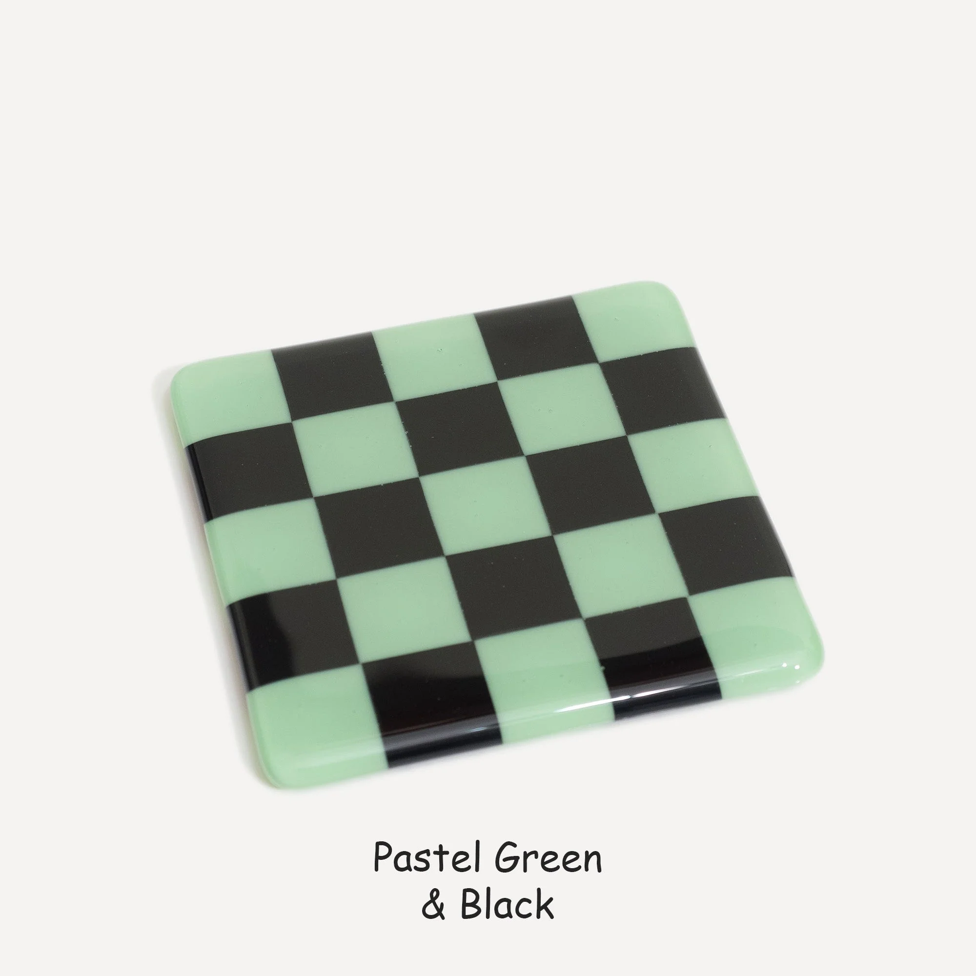 10cm Chequered Dual Colour Coaster - Oceanside Collection - Image 18