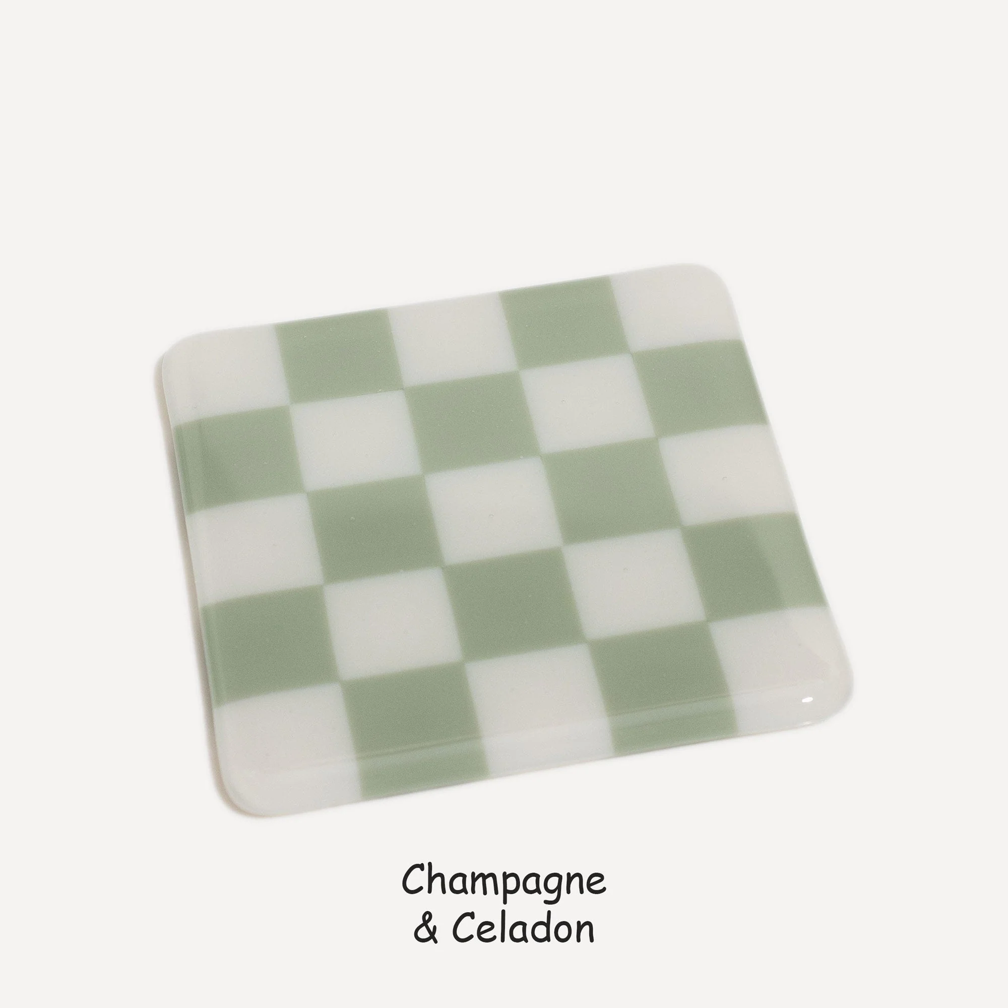 10cm Chequered Dual Colour Coaster - Oceanside Collection - Image 40