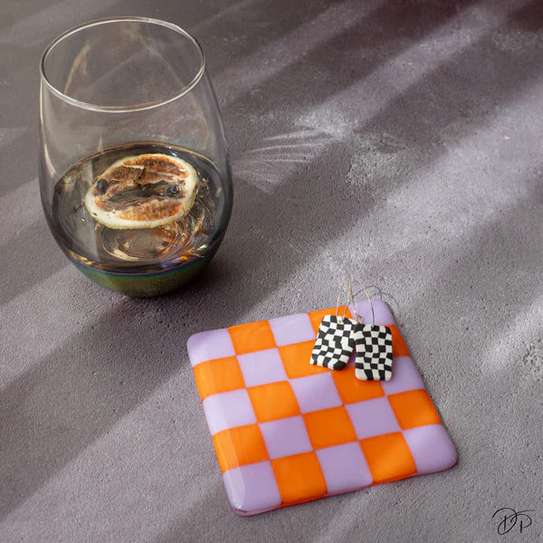 10cm Chequered Dual Coloured Coaster - Bullseye Collection - Image 26