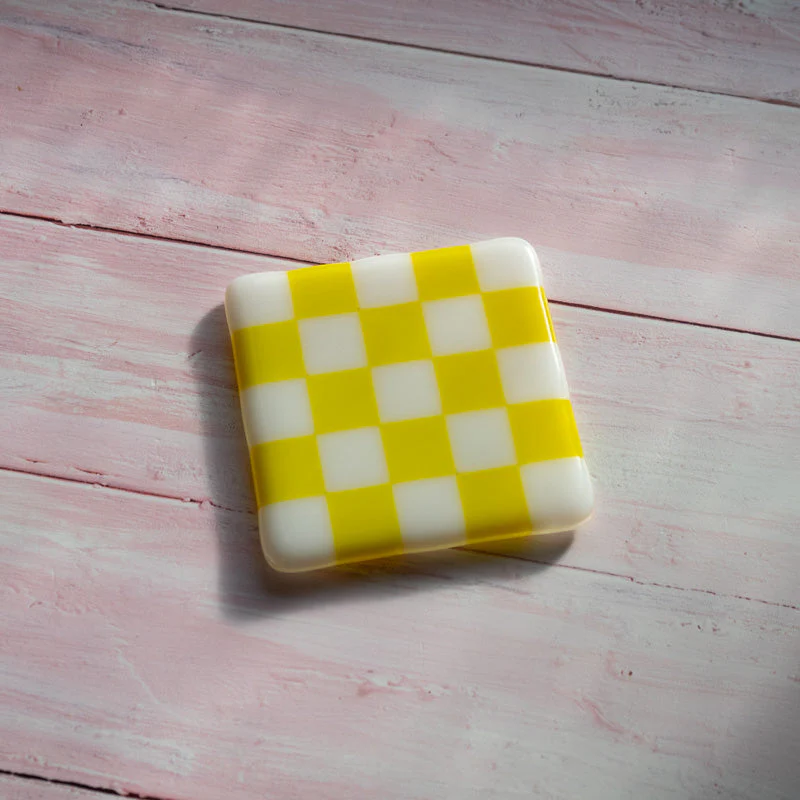 10cm Chequered White/Colour Coaster - Bullseye Collection - Image 9