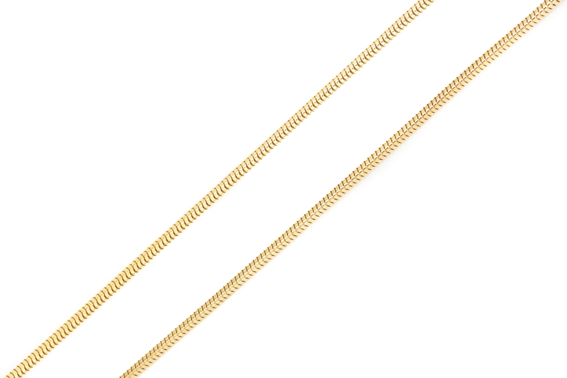 17.5" (45cm) Gold Plated Snake Chain - Image 2