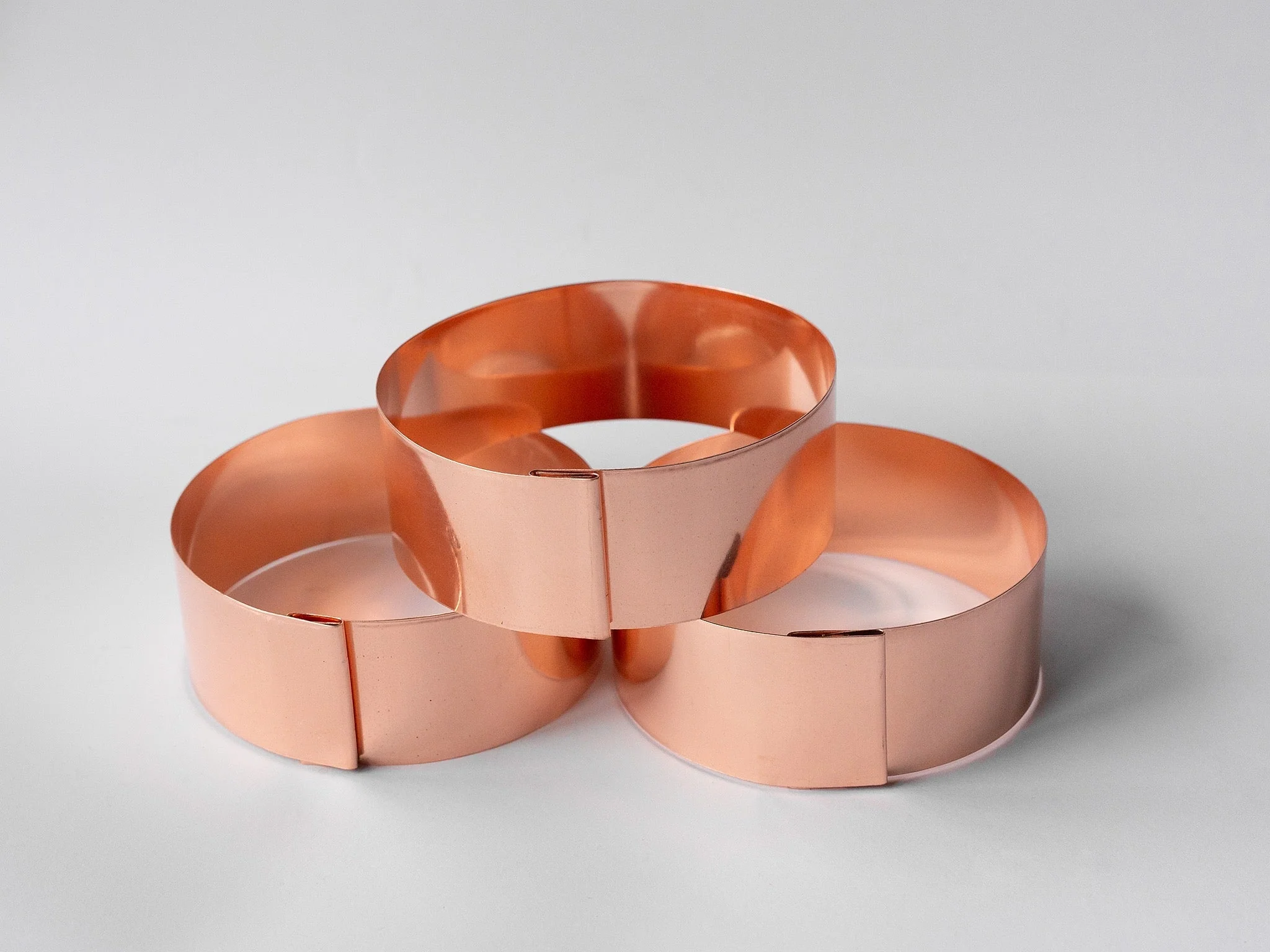 3 x 14cm Heavy Duty Copper Plant Ring Bundle - Image 5