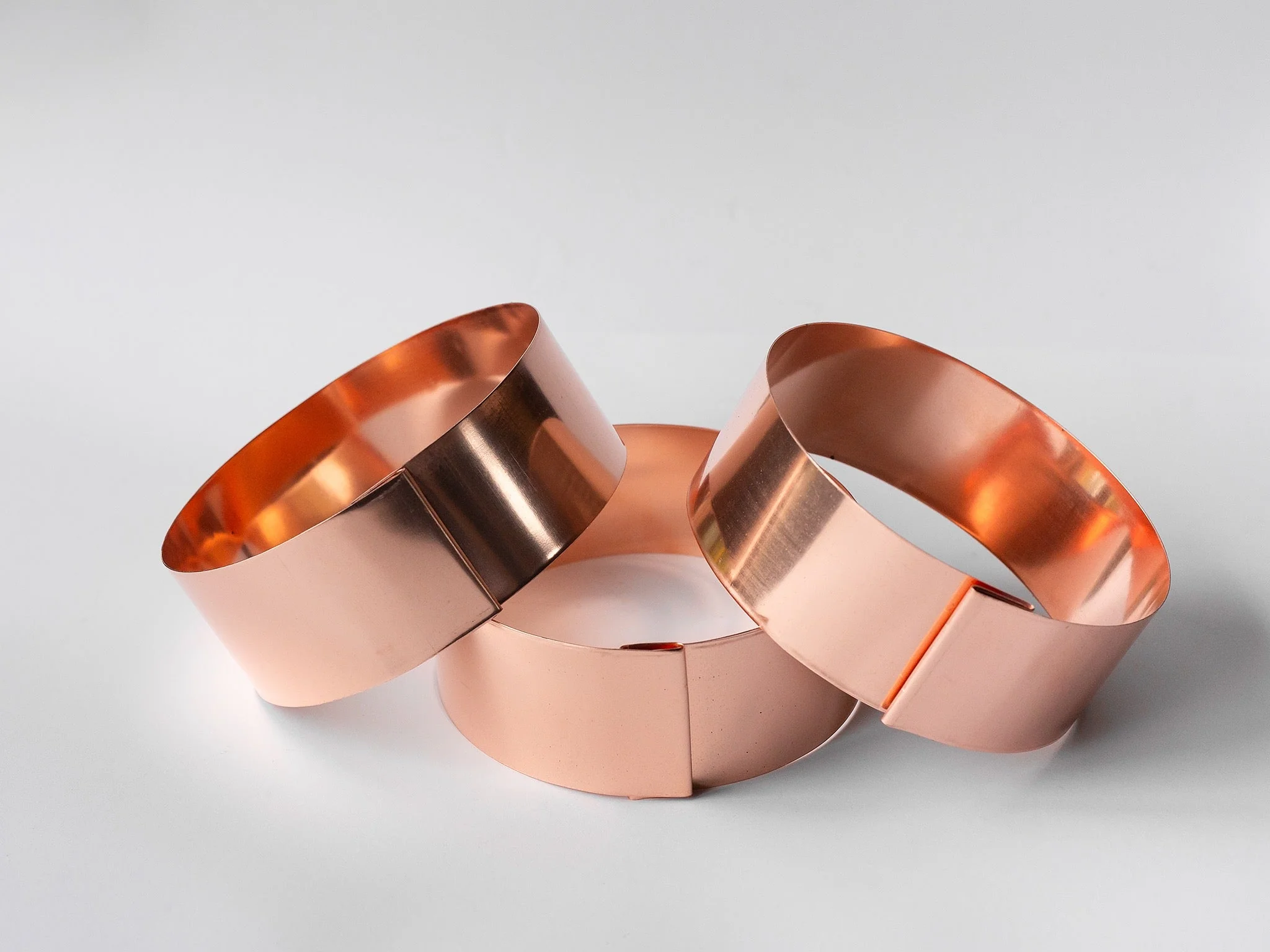 6 x 14cm Copper Plant Ring Bundle - Image 3
