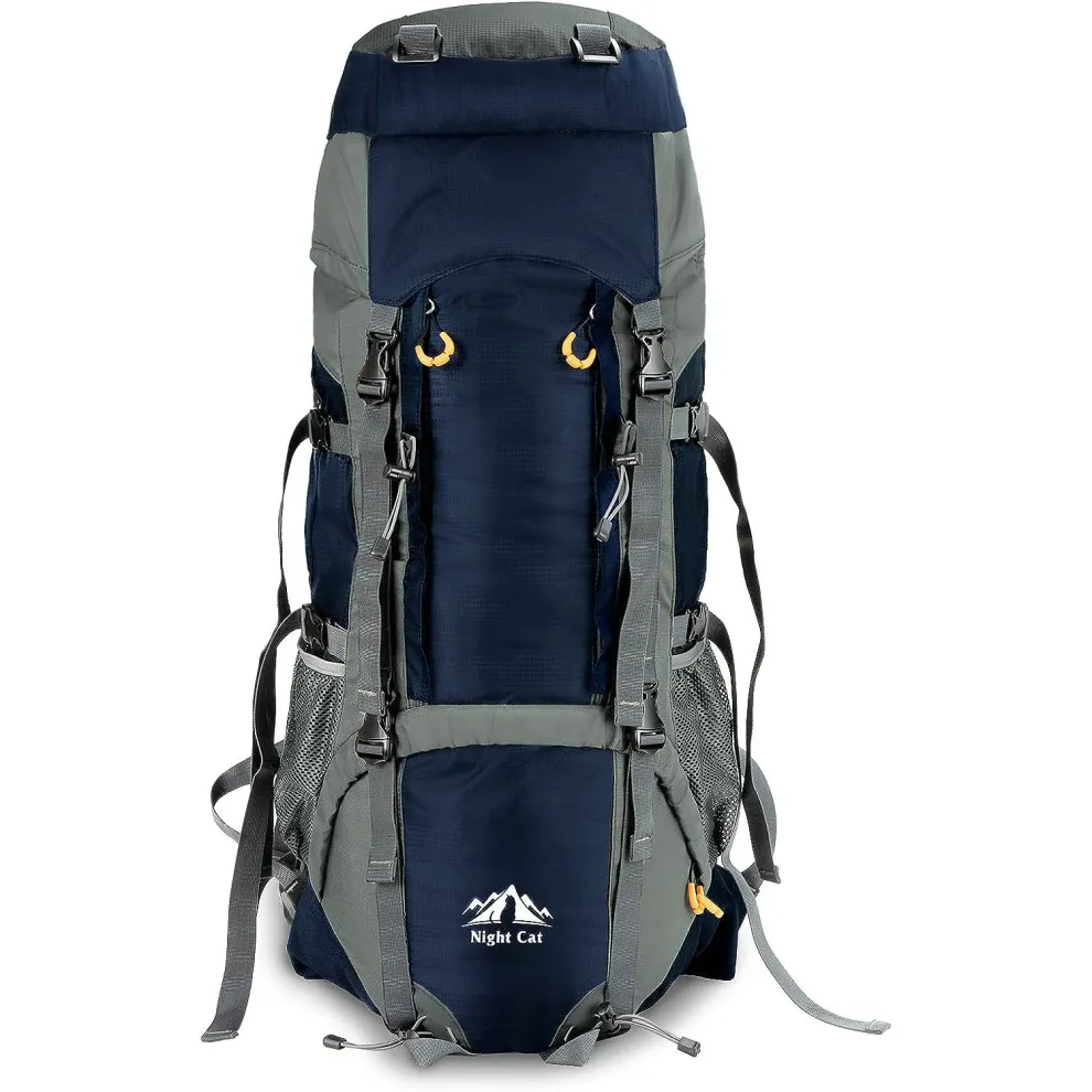 70L Night Cat Hiking Backpack with Internal Frame - Image 8