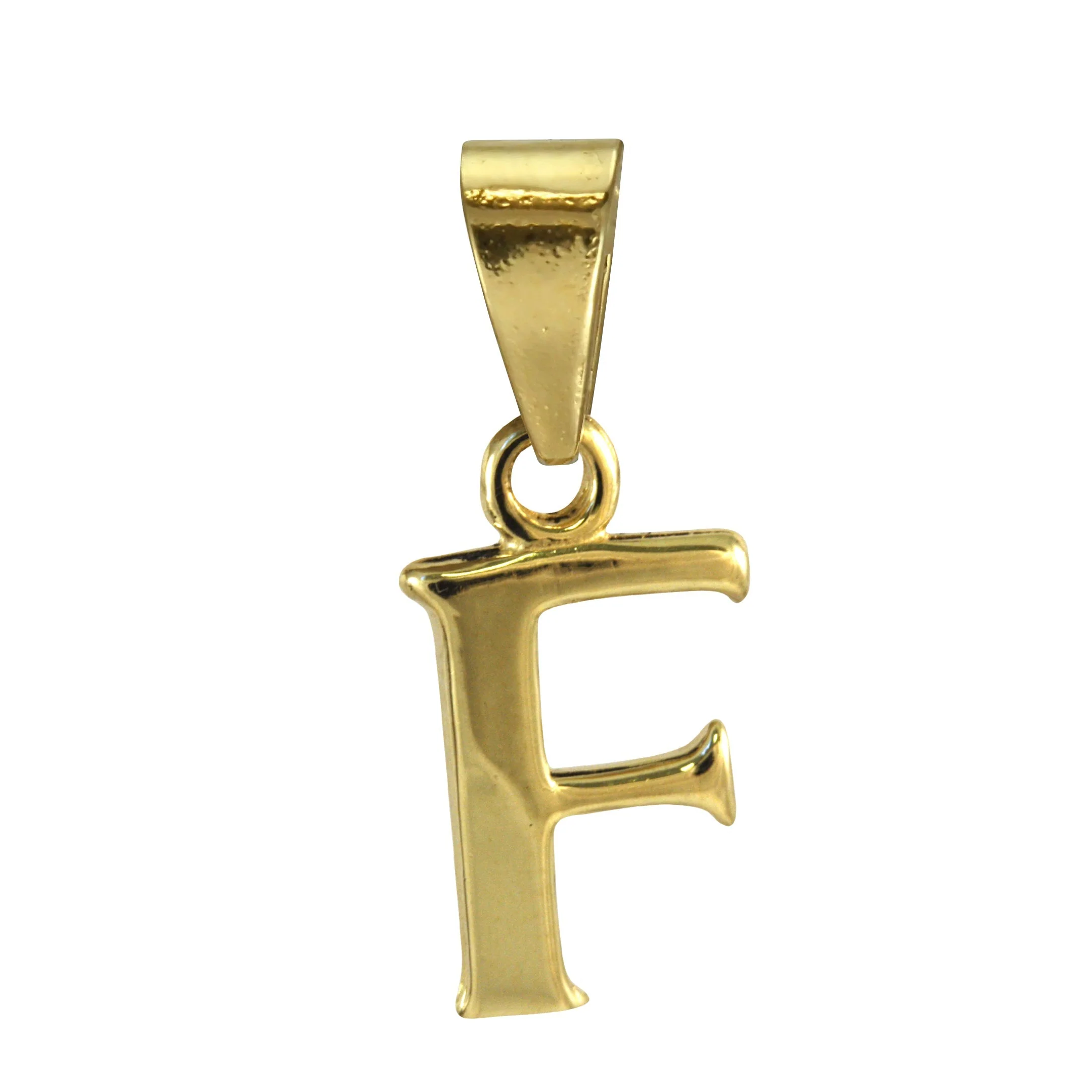 9ct Gold Alphabet Letter - Bail Charm Pendant A - Z - Image 20