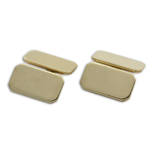 9ct Gold Classic Cufflinks - Image 3