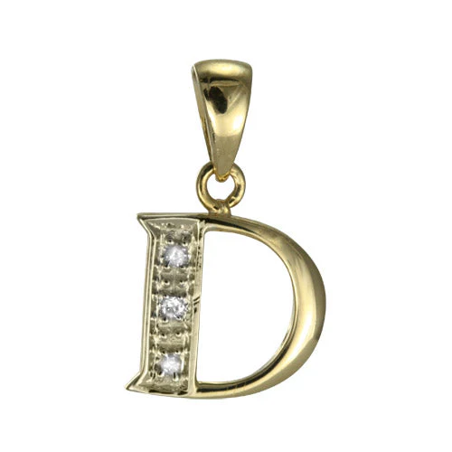 9ct Gold & Diamond Alphabet Letter Charm A - Z - Image 2