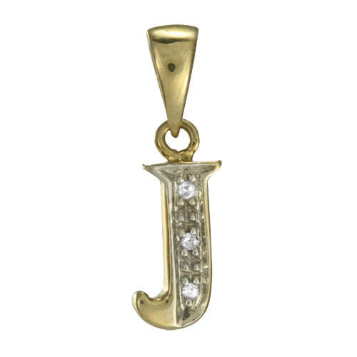 9ct Gold & Diamond Alphabet Letter Charm A - Z - Image 9