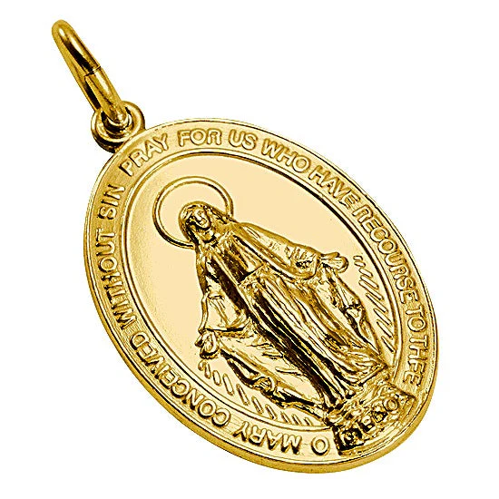 9ct Gold Miraculous Medal - Image 3