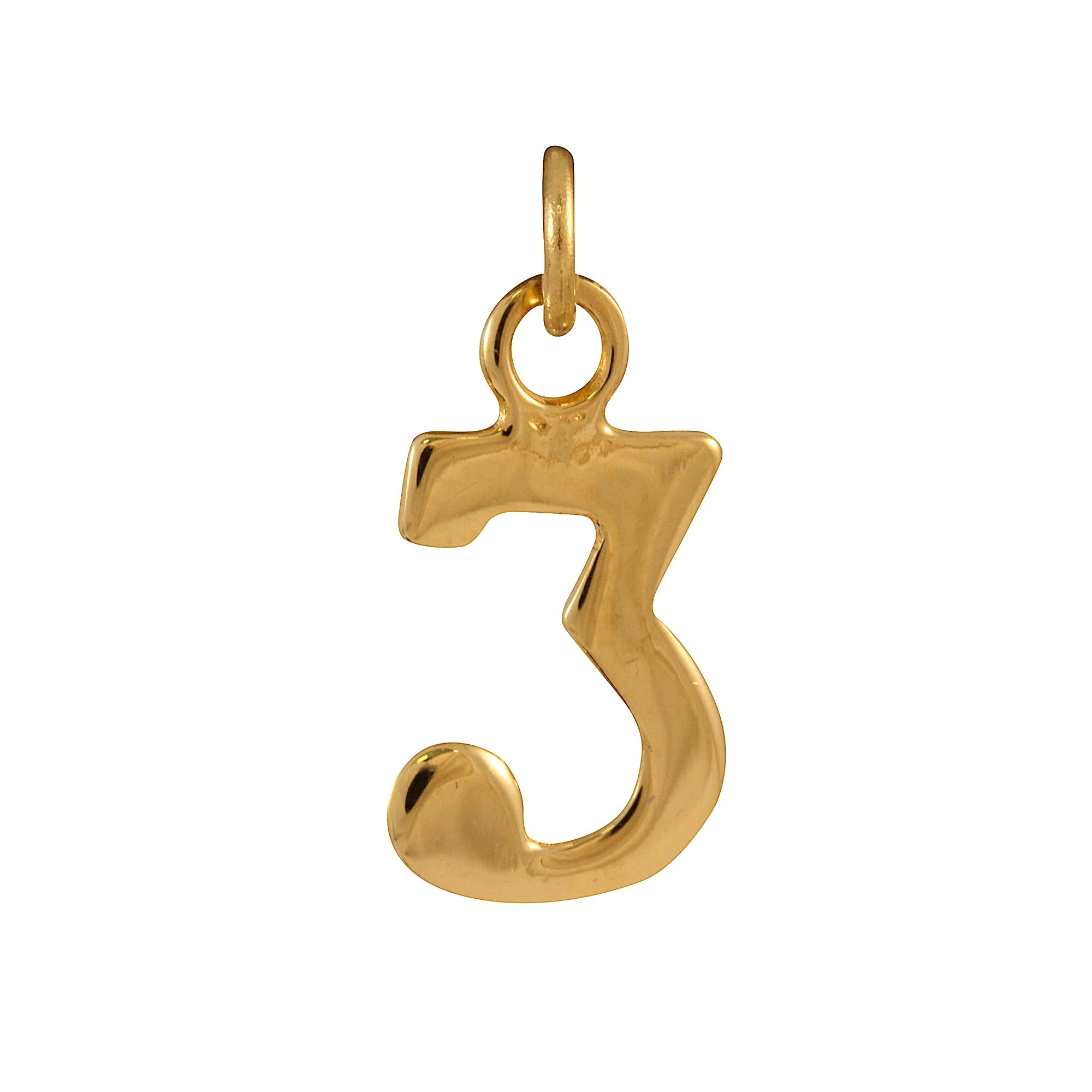 9ct Gold Number Charm 0 - 9 - Image 3