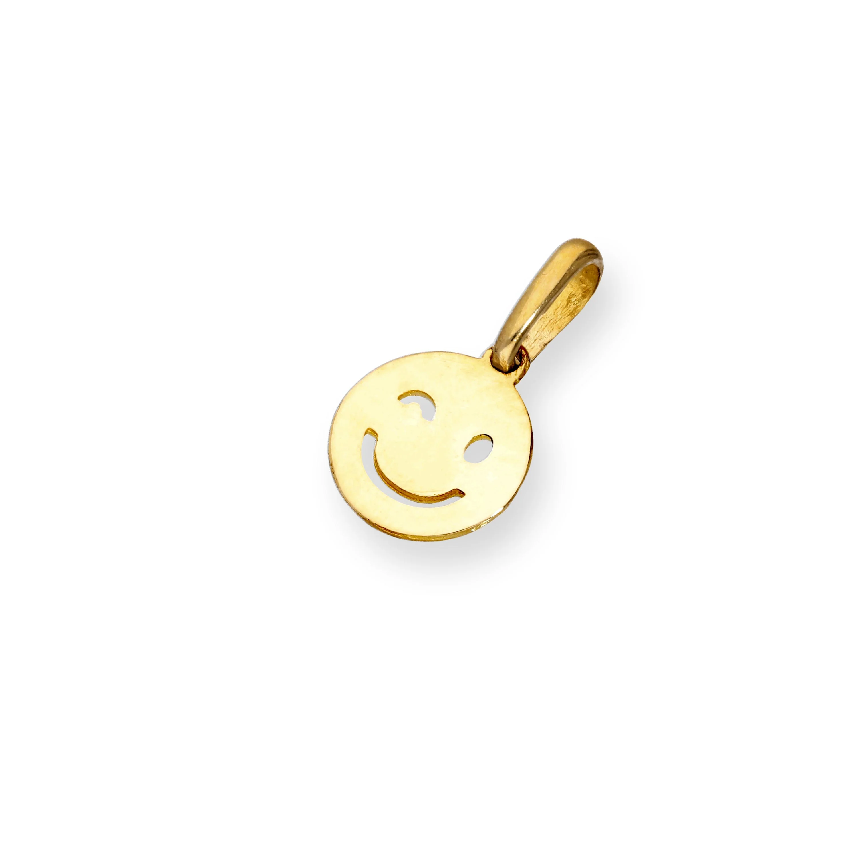 9ct Gold Winking Smiley Face Charm - Image 2