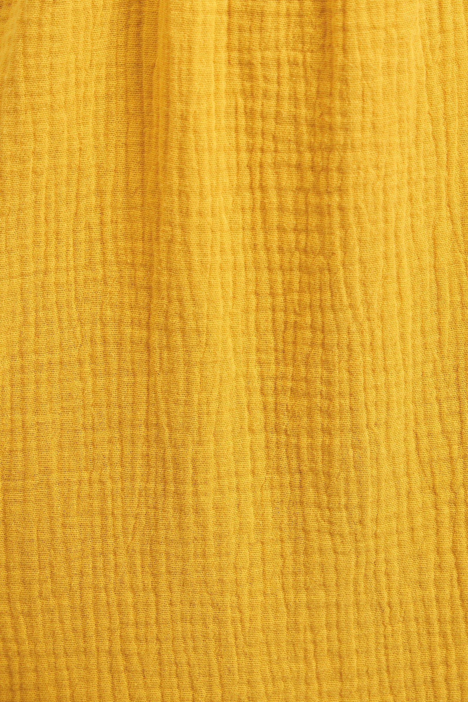 Abinaya Double Gauze Short Sleeved Shirt - Mustard - Image 5