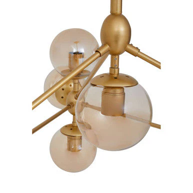 Abira Gold 10 Arm Pendant Light - Image 7