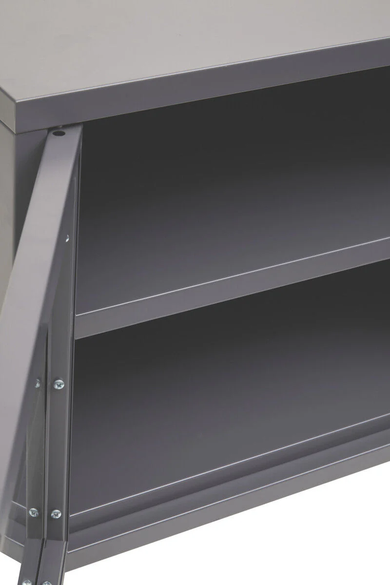Acier Two Door Grey Metal Media Unit - Image 27