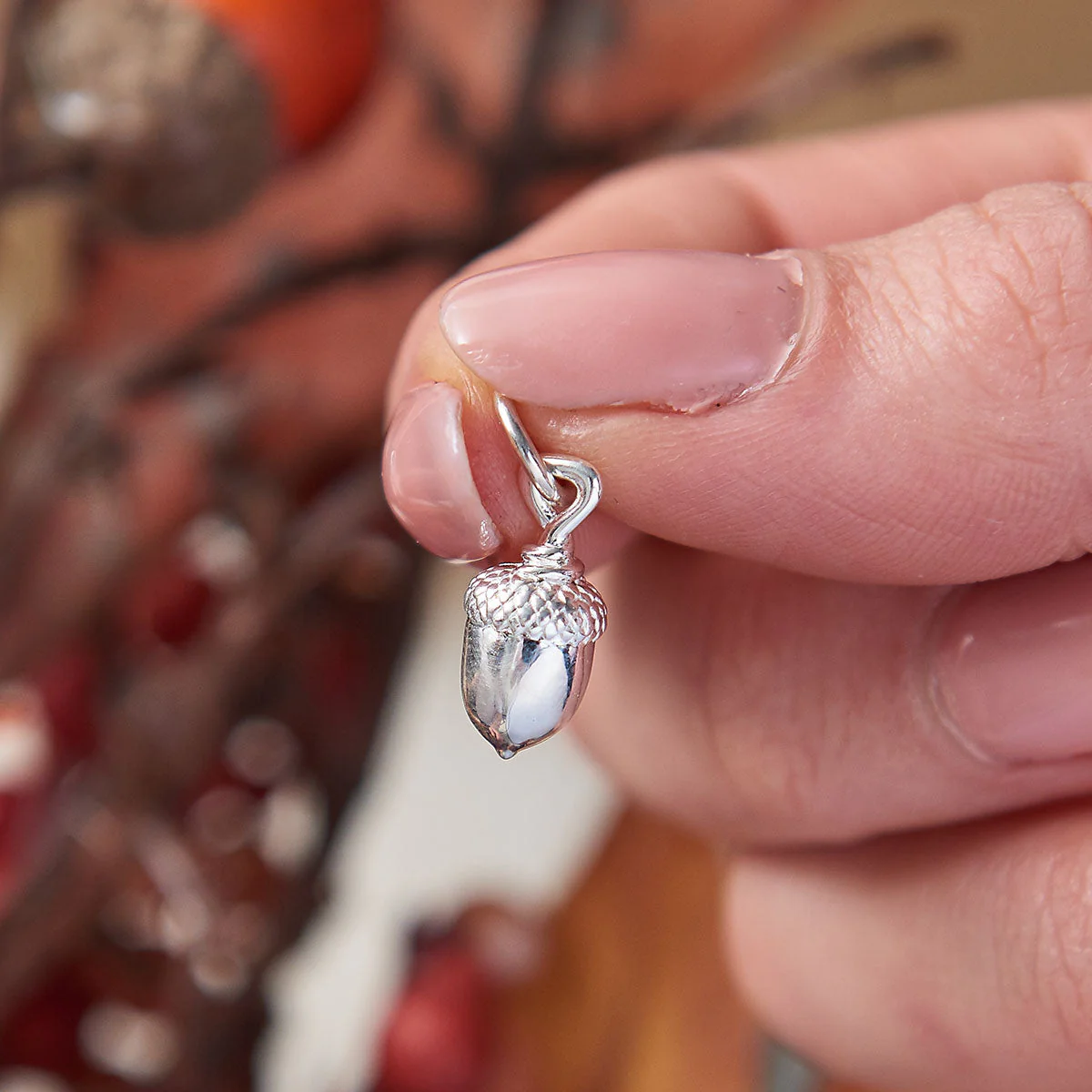 Acorn Silver Charm - Image 3