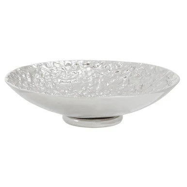 Akola Silver Textured Decorative Bowl