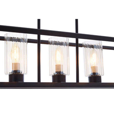 Aliko 5 Bulb Matte Black Ceiling Light - Image 4