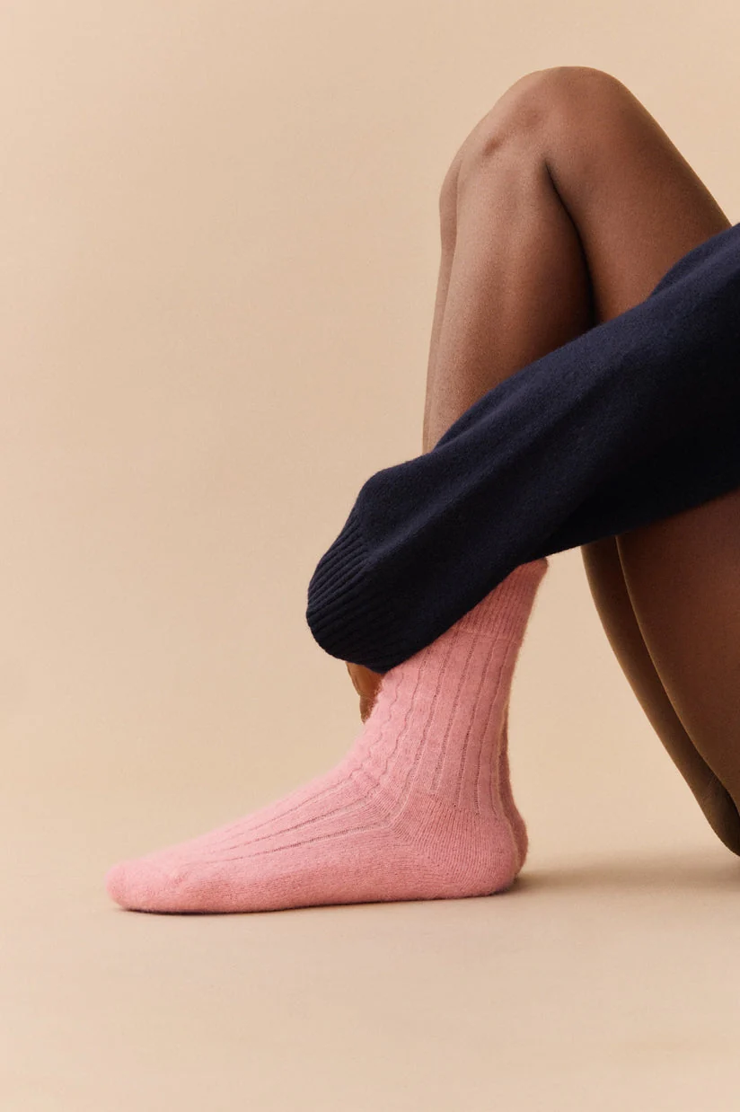 Alpaca Ultra Soft Ribbed Bed Socks - Image 2