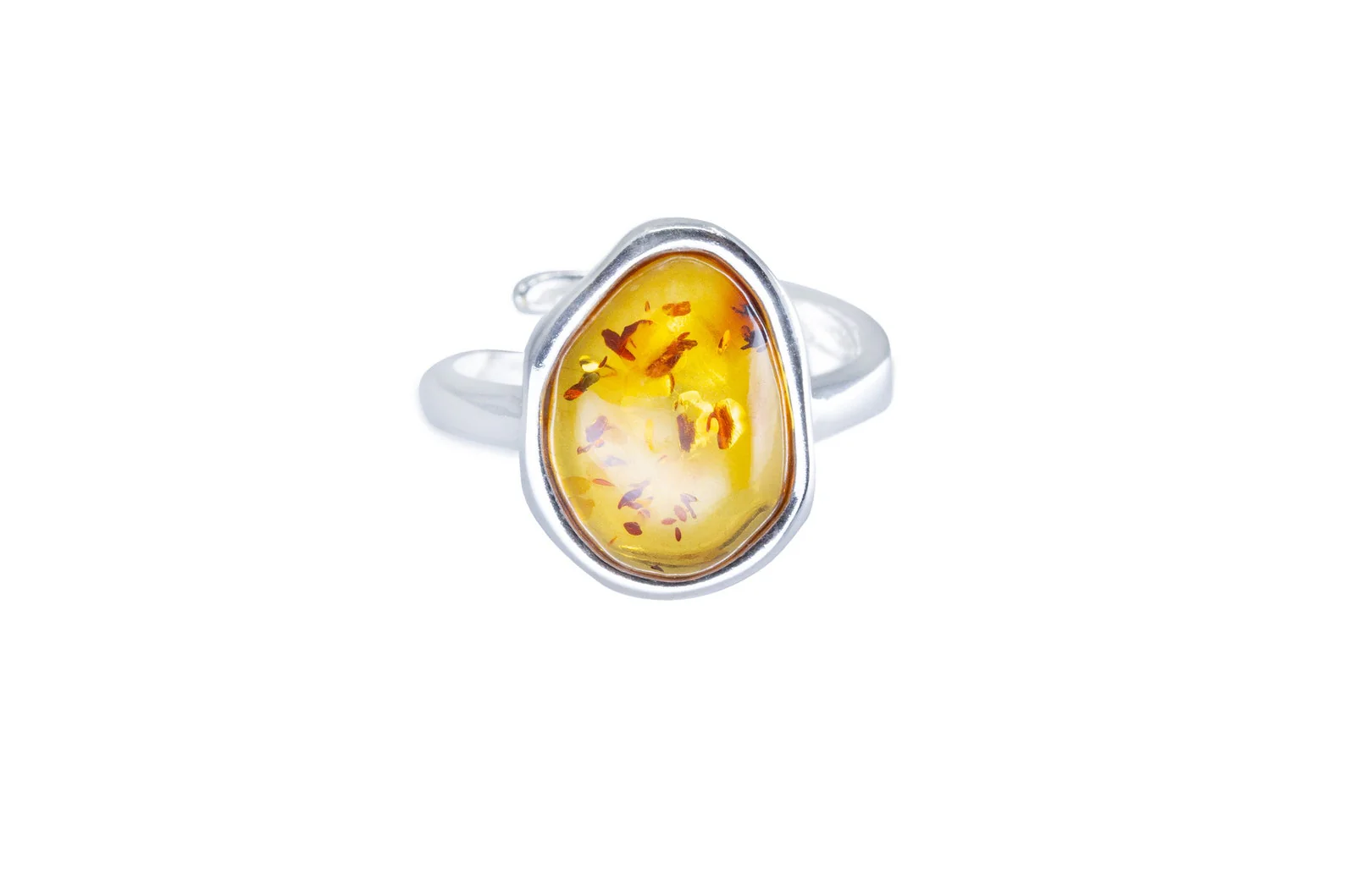 Amber ELEMENT Solitaire Adjustable Ring - Image 3