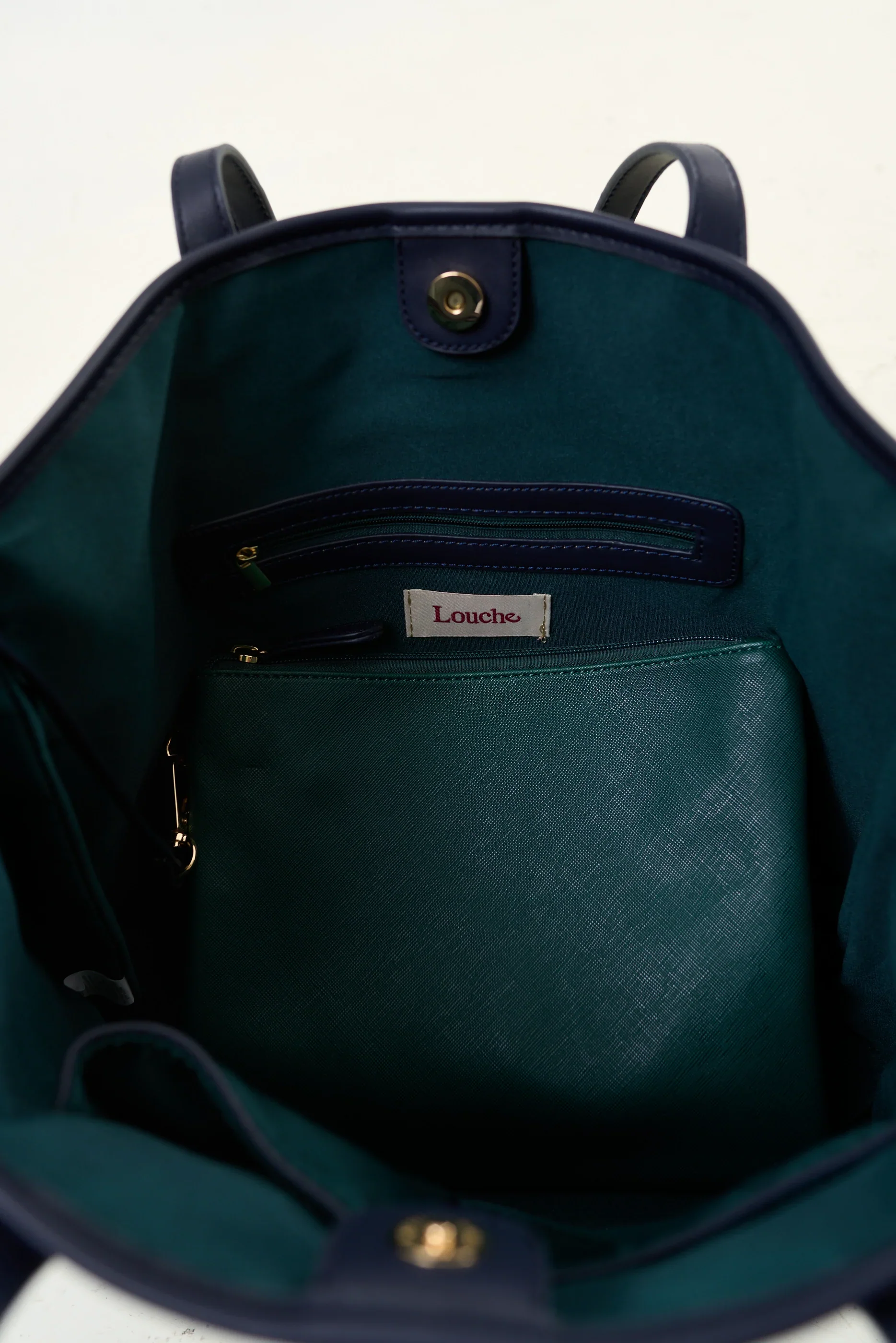 Amelia Contrast Strap Tote Bag - Green - Image 5