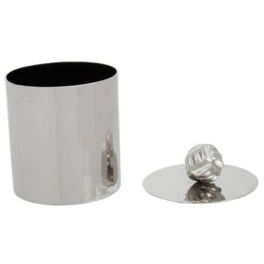 Amreli Large Vertical Textured Silver Metal Trinket Box - Image 2