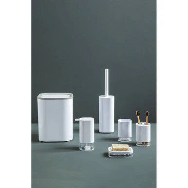 Ando White Acrylic Waste Bin - Image 5