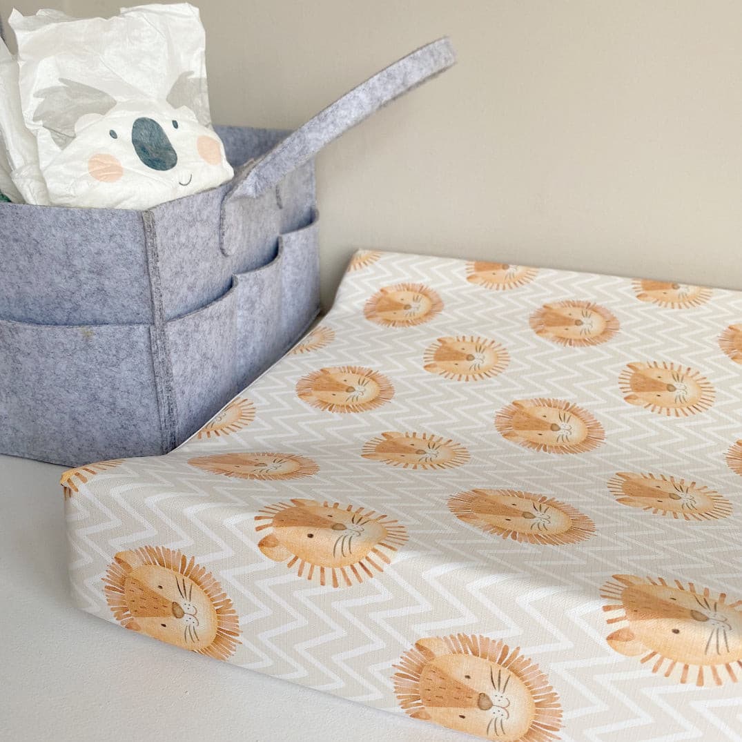 Anti-Roll Wedge Changing Mat - Lion Print - Image 6