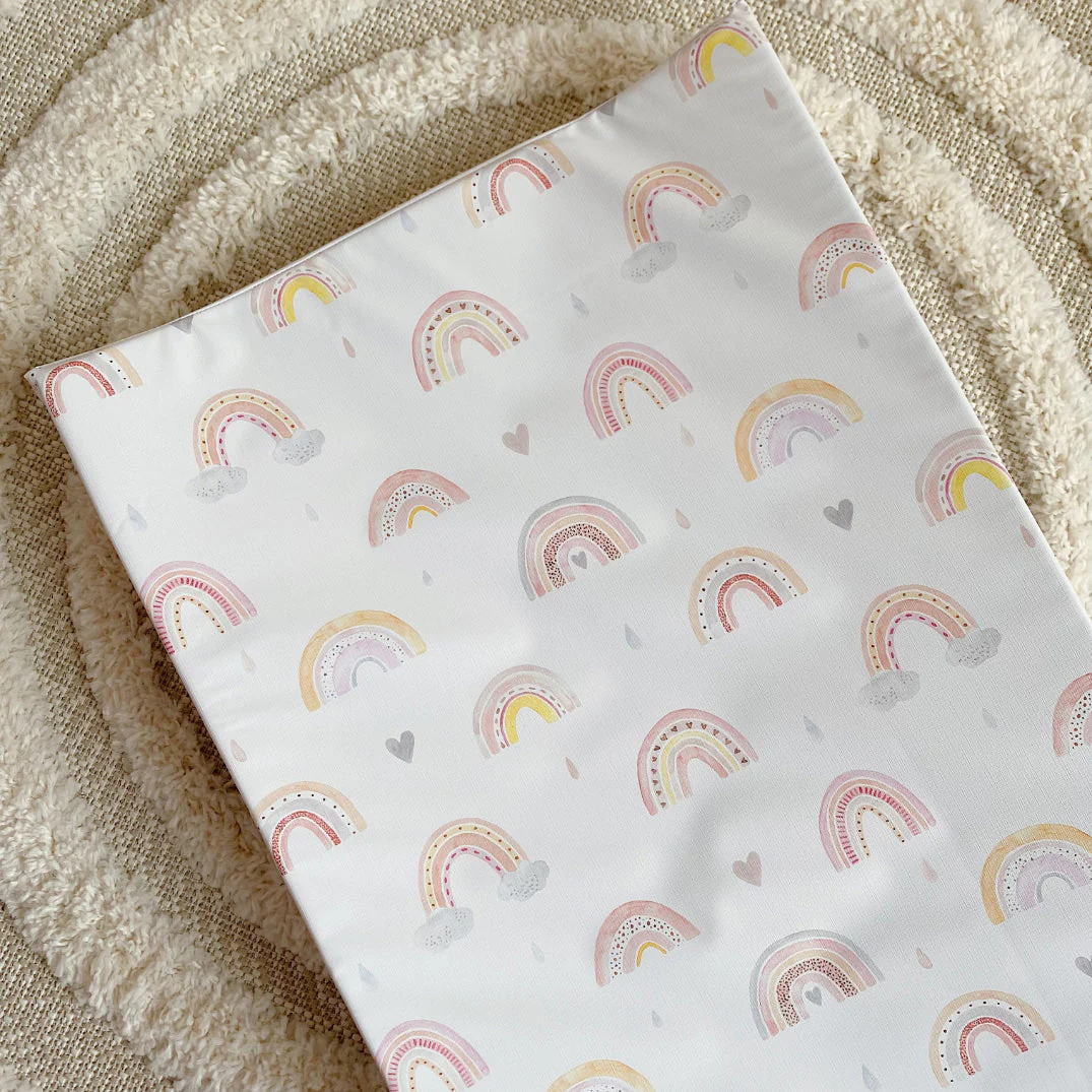 Anti-Roll Wedge Changing Mat - Rainbow Beau - Image 2