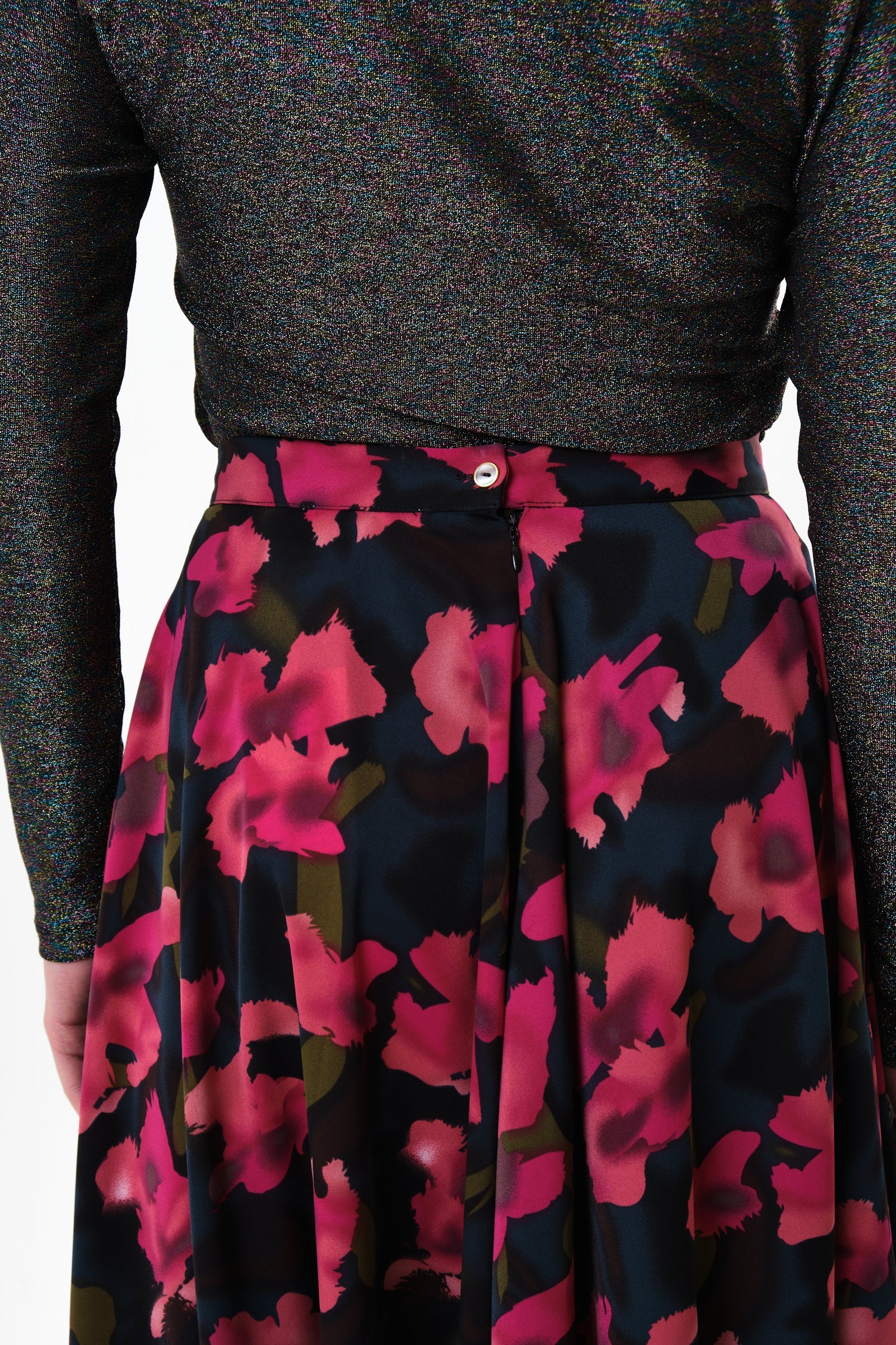 Anza Watermark Floral Print Midaxi Skirt - Image 5