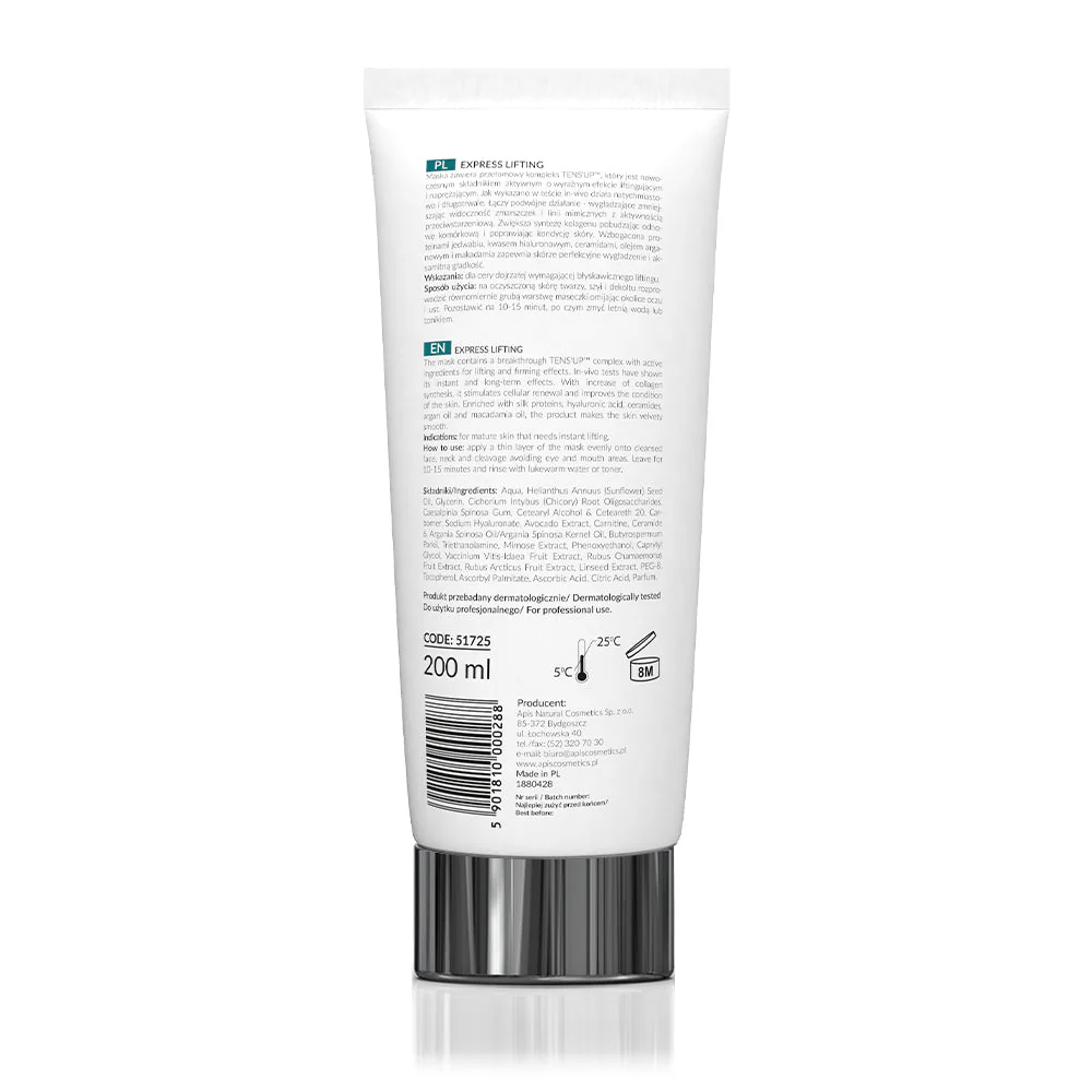 Apis Express Lifting Cream Face Mask with Tens’Up Complex | 200ml - Image 2