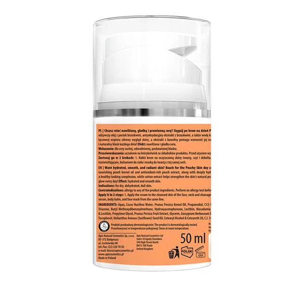 Apis Peachy Skin Moisturising Day Cream SPF 20 | 50 ml - Image 2