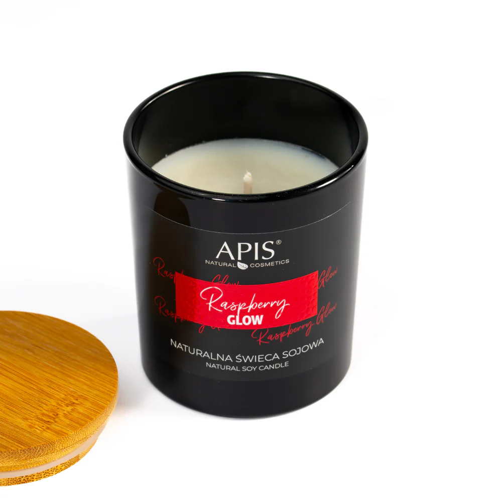 Apis Raspberry Glow Natural Soy Candle | 150g - Image 2