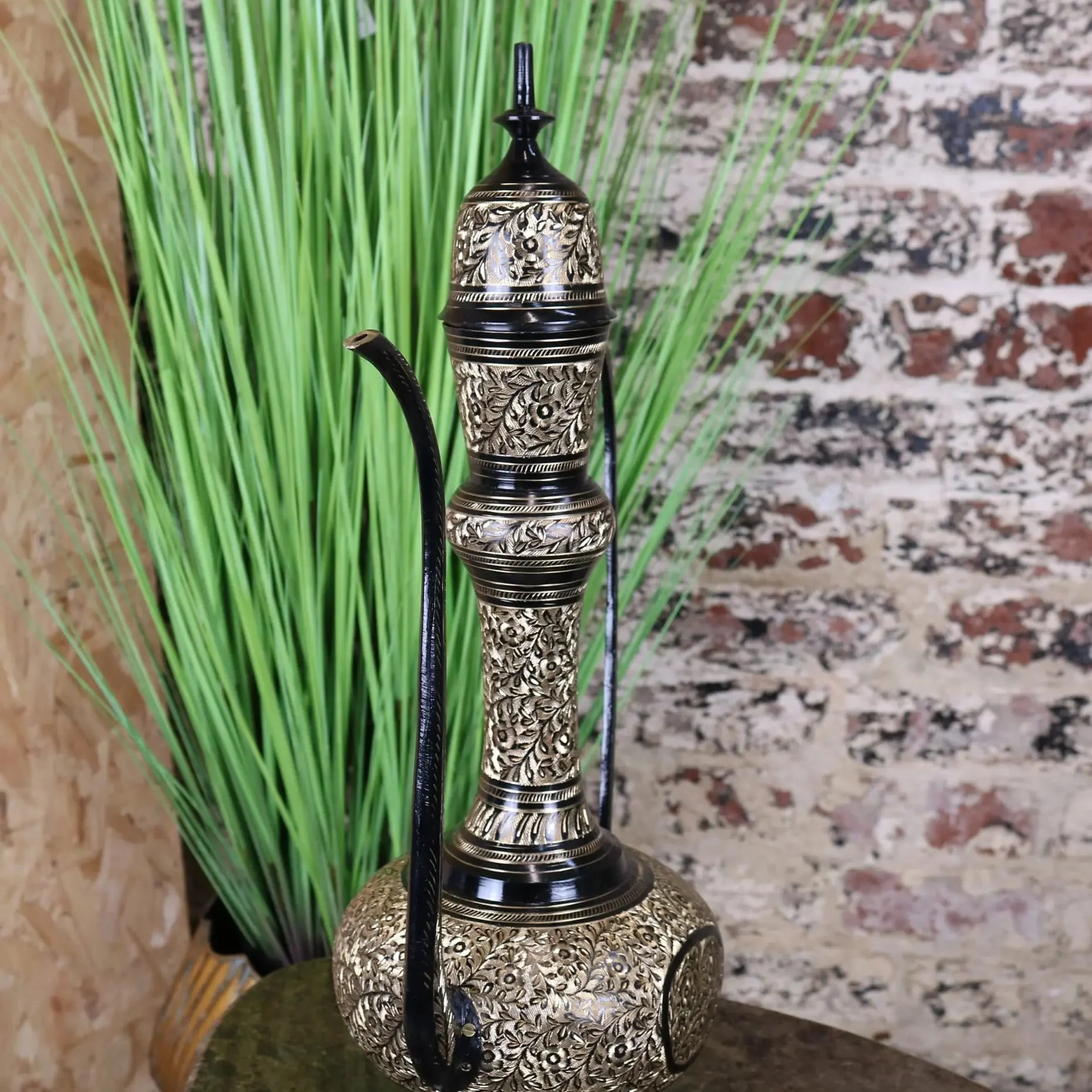 Aravalli Aftaba Brass Arabian Jug Vase Ornament 50cm - Image 5