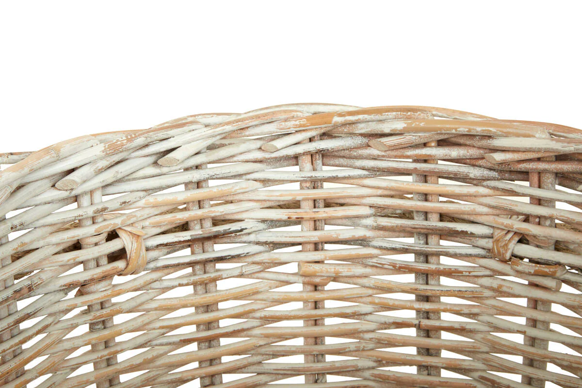 Argento Whitewash Rattan Storage Baskets - Image 4