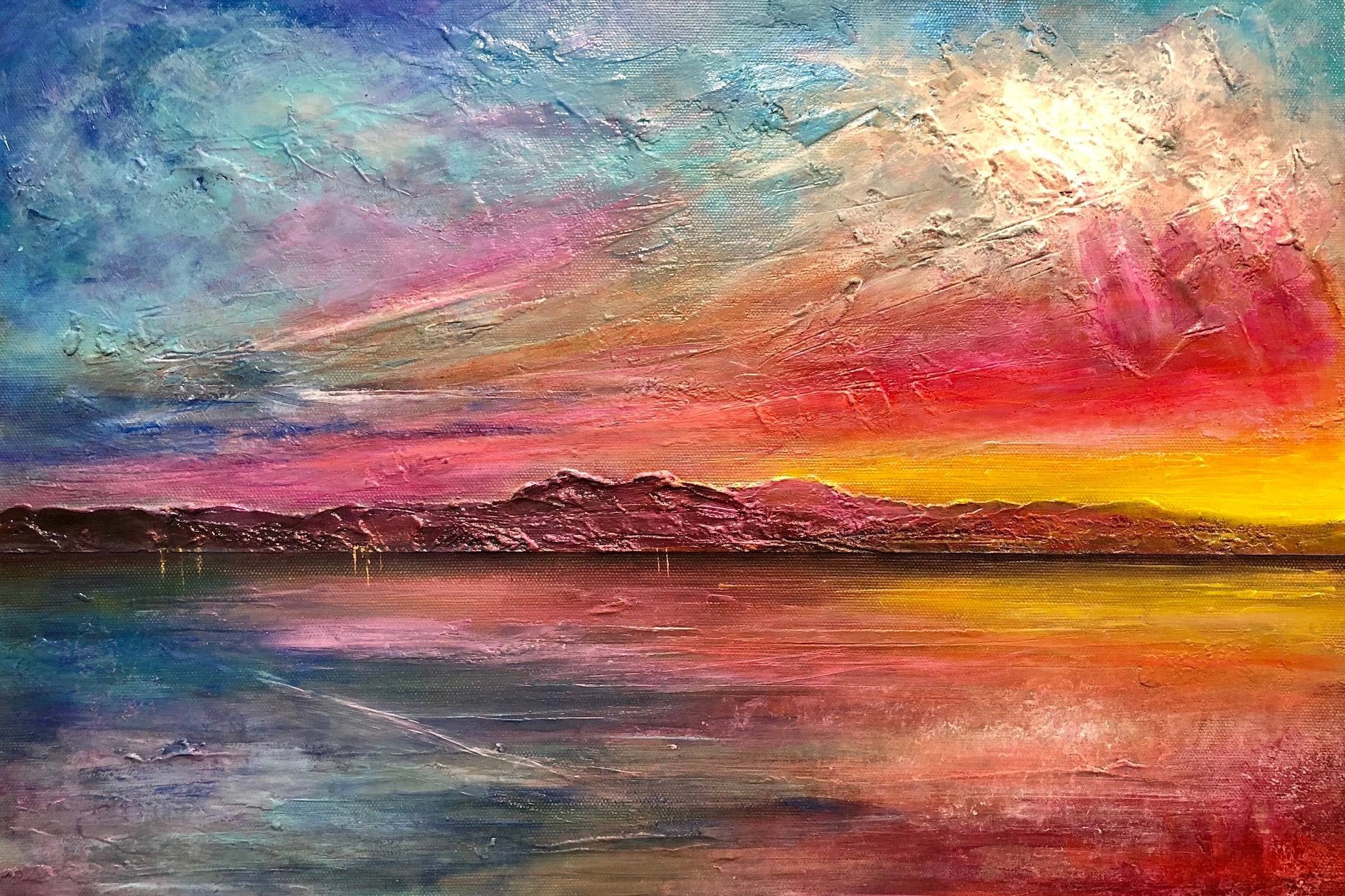 Arran Sunset ii | Statement Interior Wall Art from Scotland - Image 2
