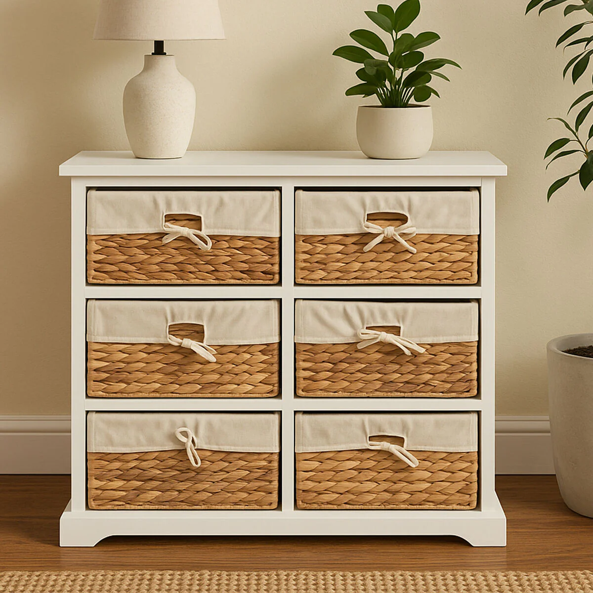 Ashby 6 Seagrass Drawer Chest - Image 3