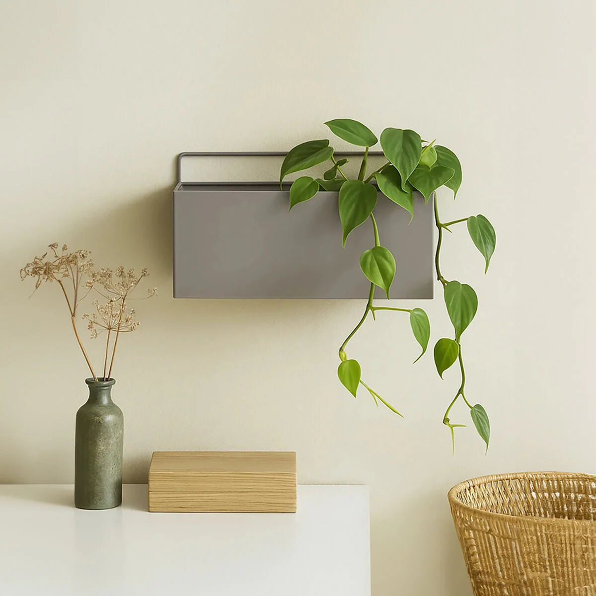 Asher Wall Plant Box Grey - Image 2