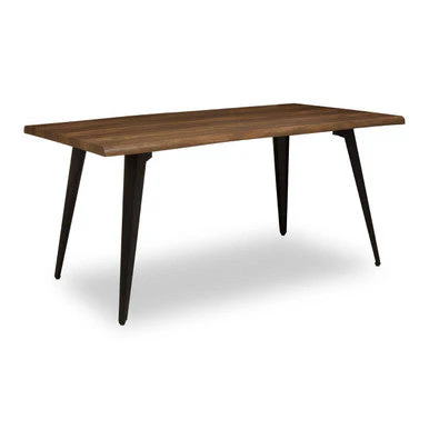 Assia Dark Wood Veneer Dining Table - Image 2