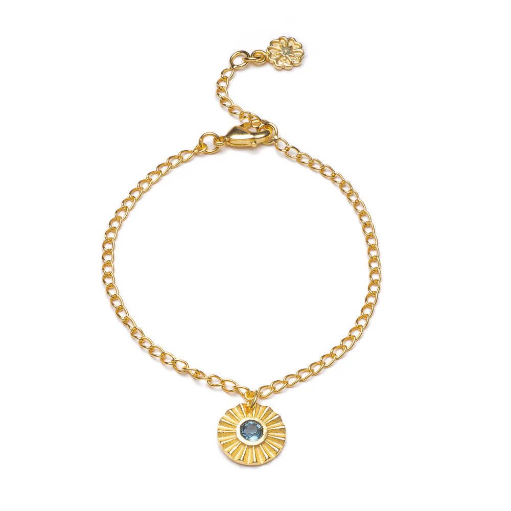 Astral Crucis Gold Bracelet Iolite