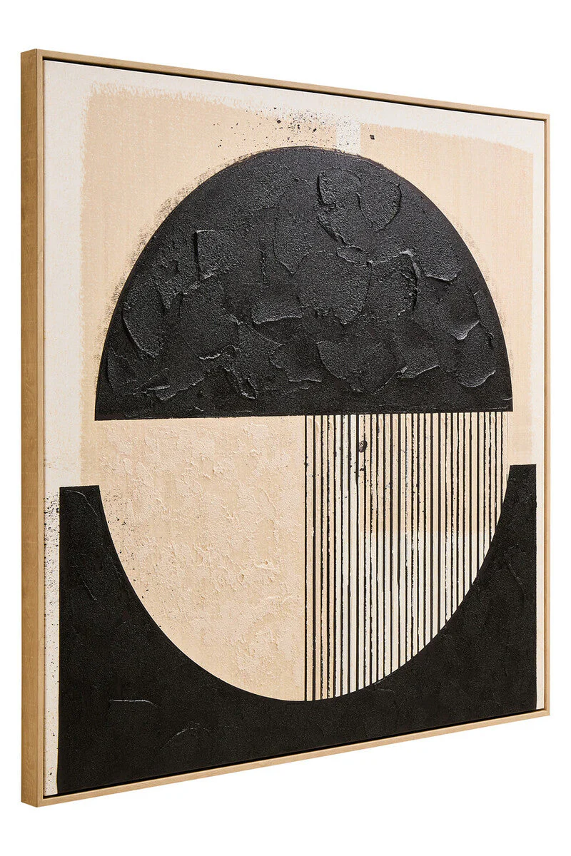 Astratto Black and Cream Wall Art - Image 4