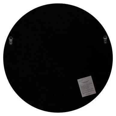 Athena Large Round Wall Mirror With Silver Frame - Image 4
