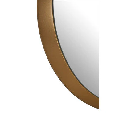 Athena Medium Round Wall Mirror With Gold Frame - Image 6