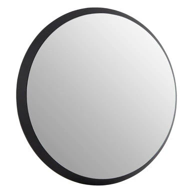 Athena Round Medium Black Wall Mirror - Image 2