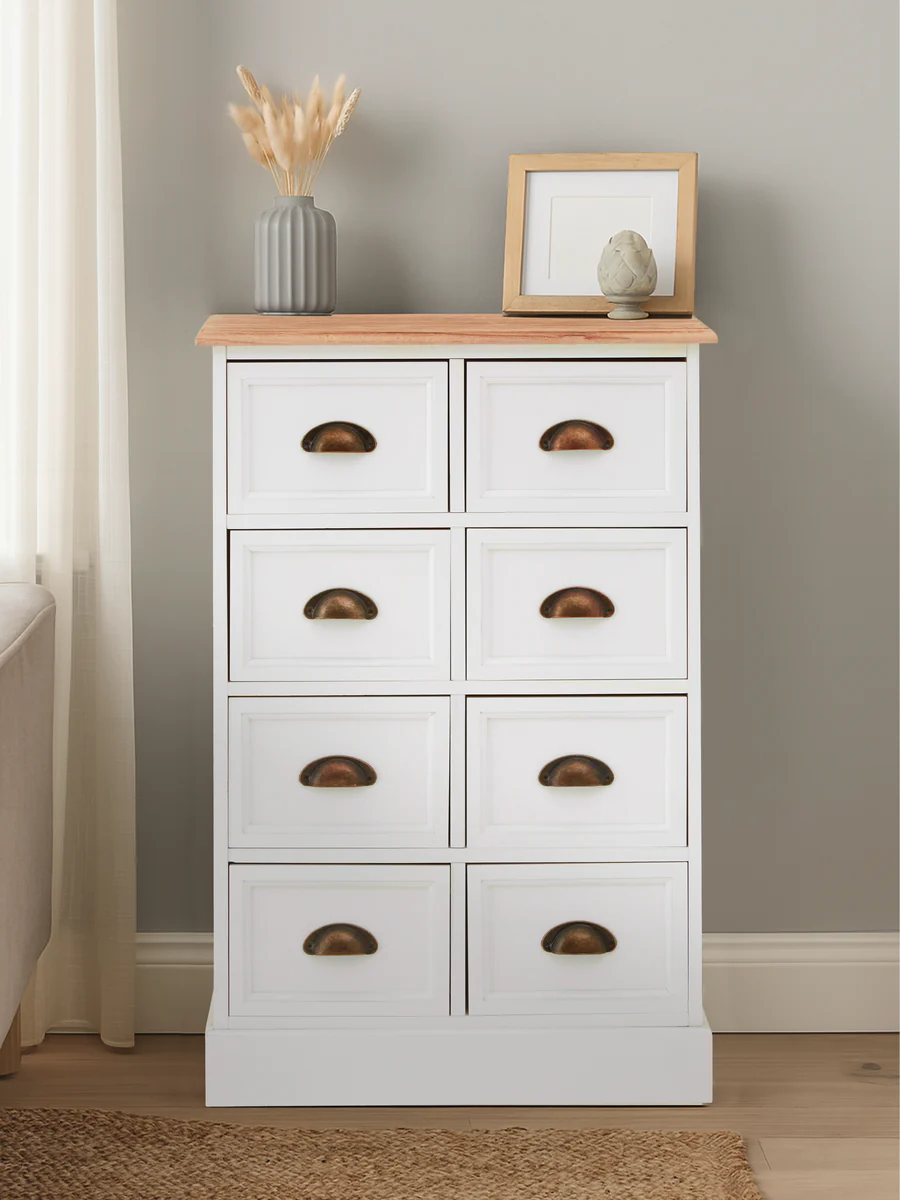Austin White 8 Drawers Chest - Image 3