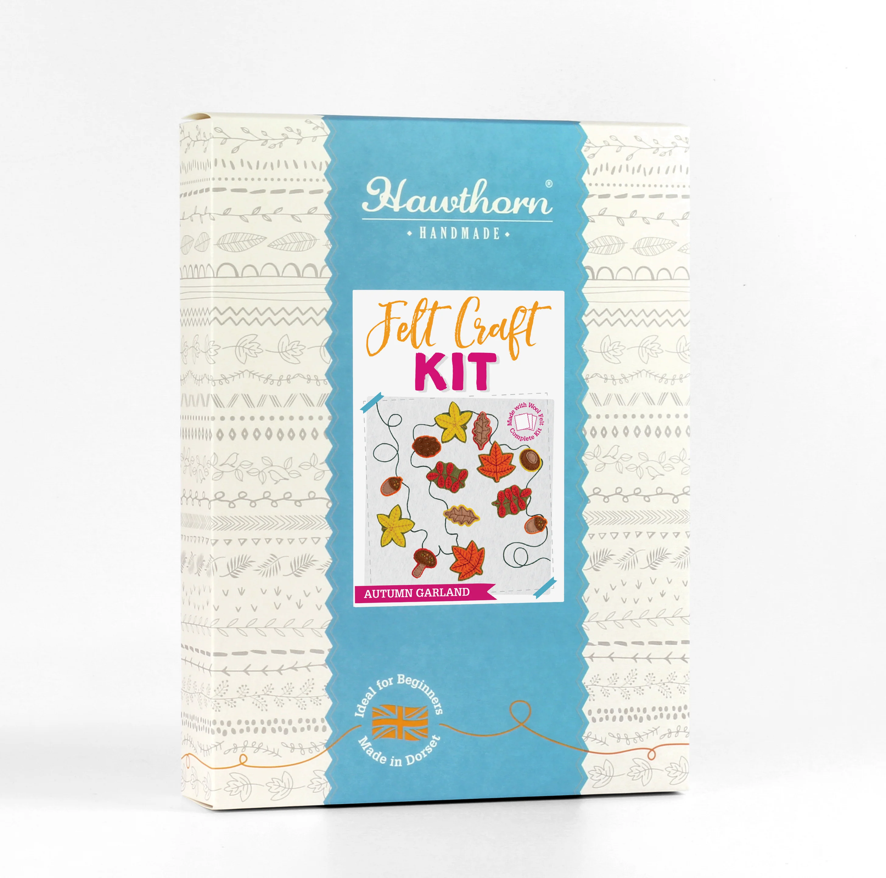 'Autumn Garland' Fall Leaves Felt Craft Kit for Beginners - Image 9