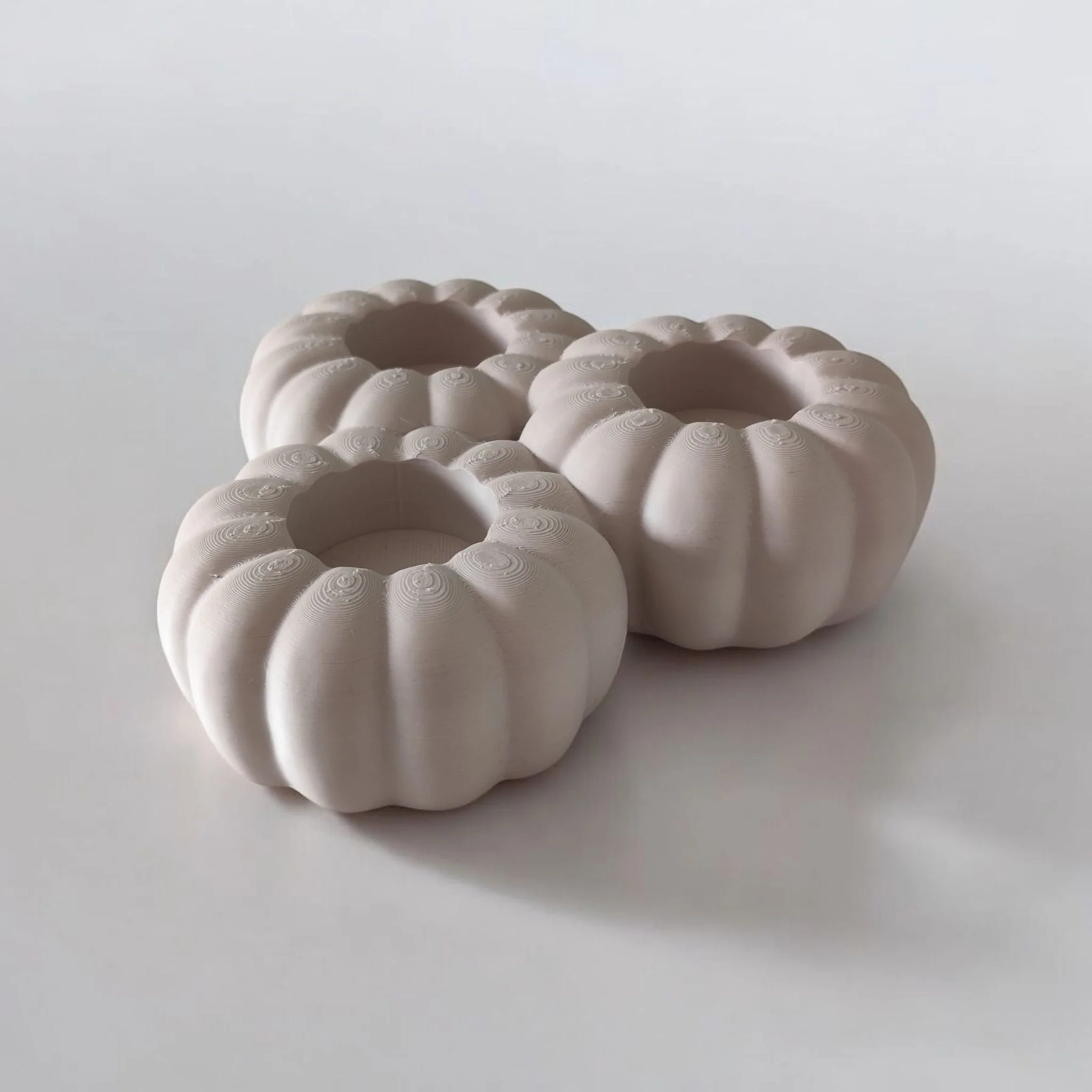 Autumnal Pumpkin Tealight Holder | Triple Tealight Design | Cozy Fall Decor - Image 2