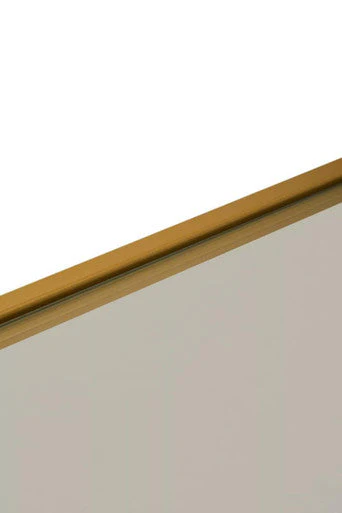 Clear Glass Top and Gold Finish Frame Console Table, Avento - Image 8