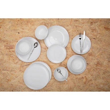 Avie 16 Piece White Faux Marble Cutlery Set - Image 5