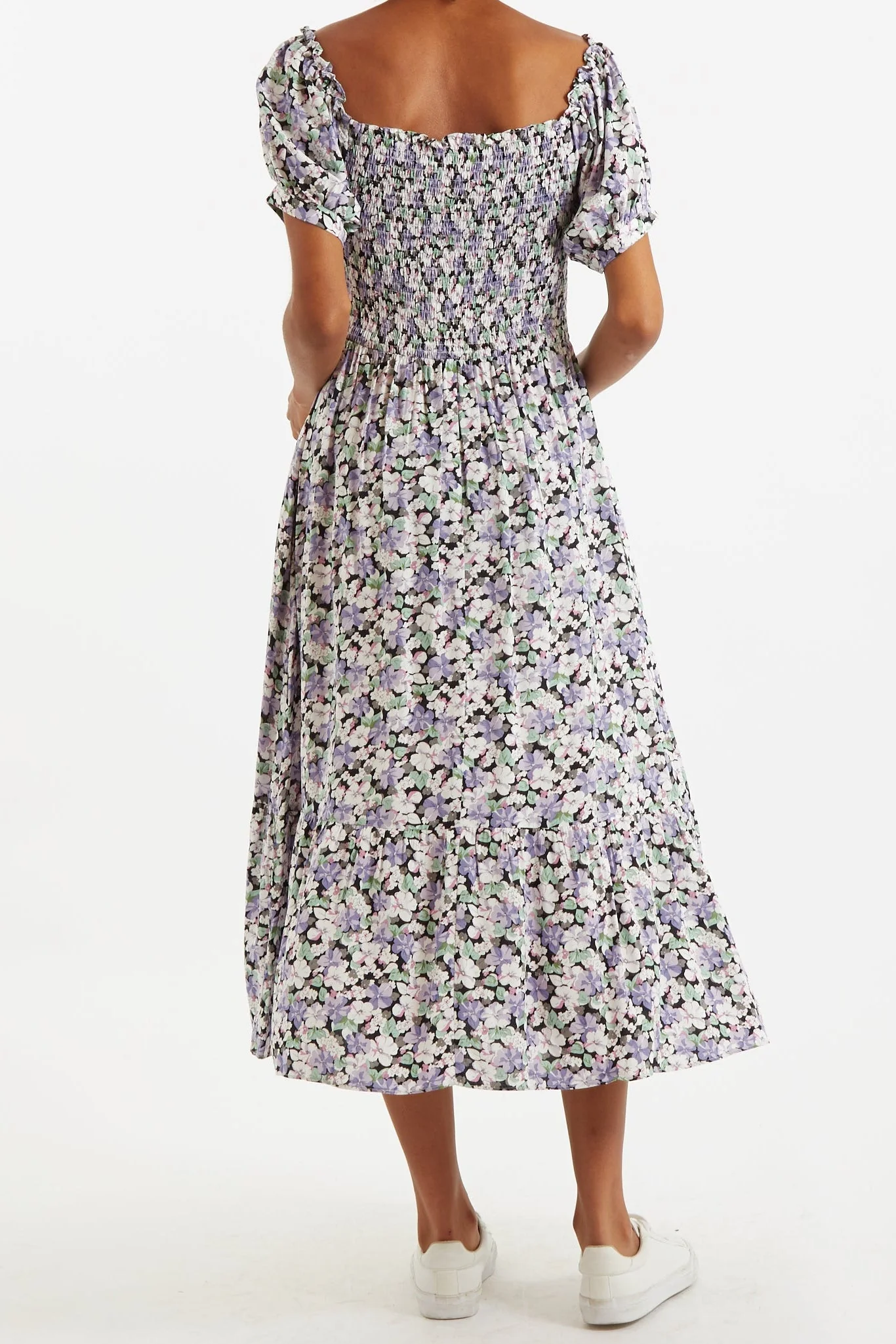 Babette Liseron Shirred Bodice Midi Dress - Image 2