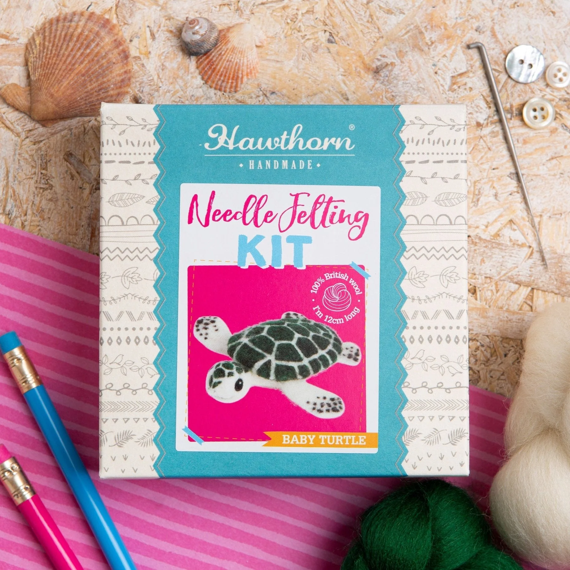 Baby Sea Turtle Needle Felting Kit for Beginners - Image 6